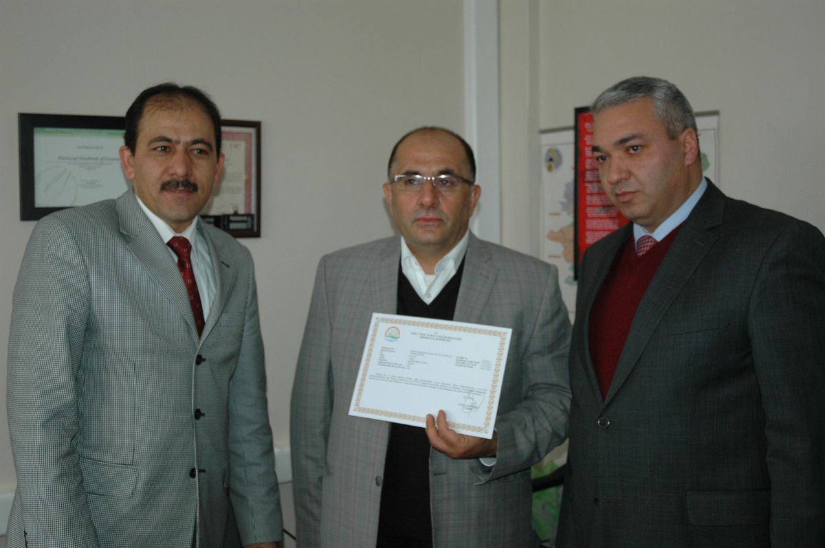 Doğuda İlk Ari Belgesi Verildi