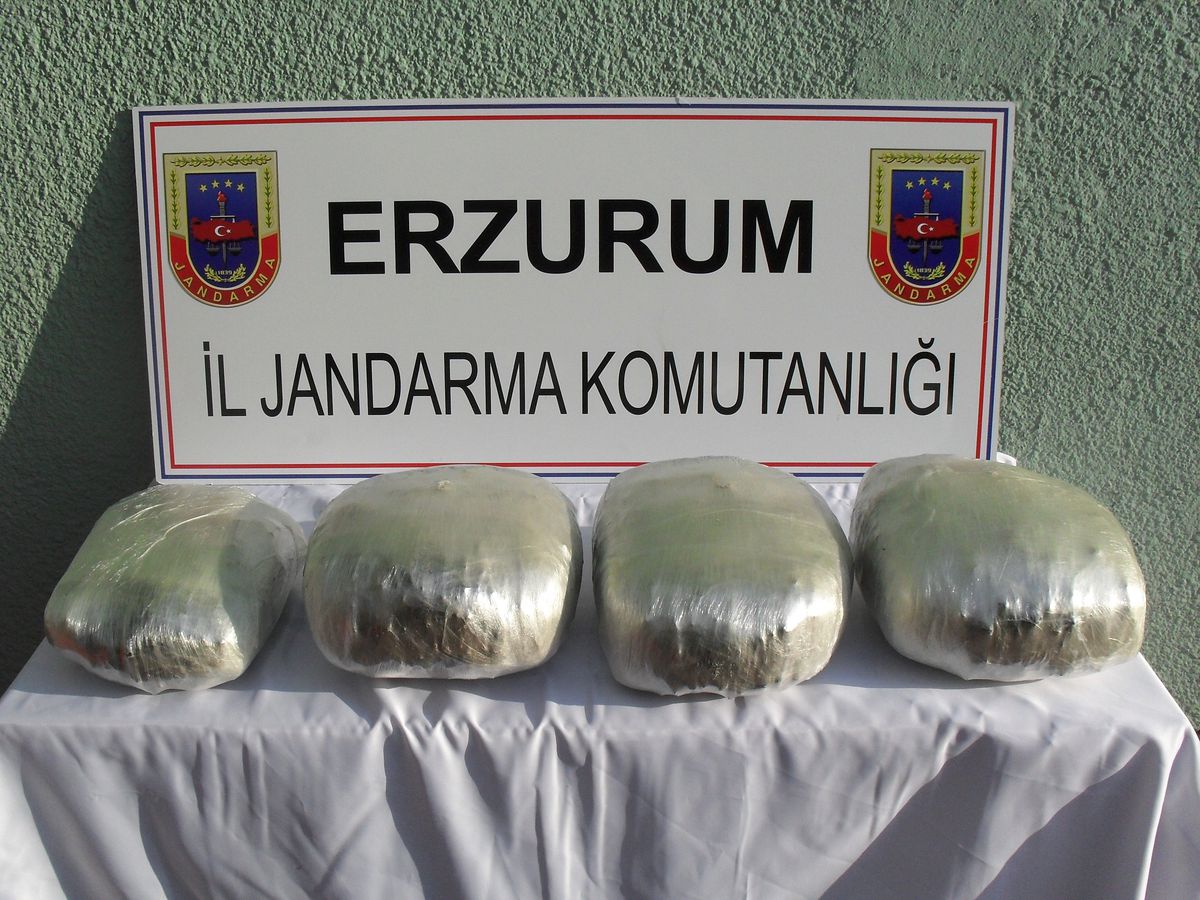 Erzurum\'da 10 Kilo 250 Gram Esrar Ele Geçirildi