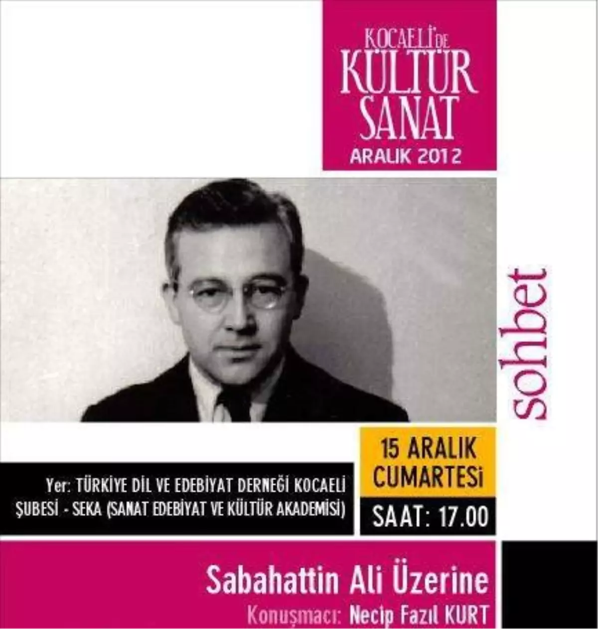 Kültür Sanat Etkinlikleri Hafta Sonuna Renk Katacak