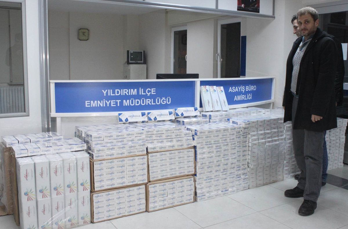 10 Bin Paket Kaçak Sigara Ele Geçirildi