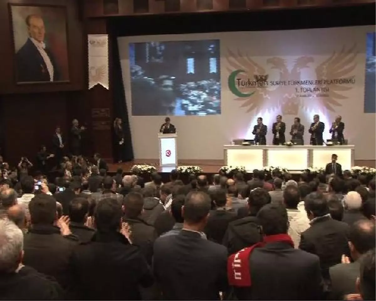 Davutoğlu, Suriye Türkmenleri Platformu Toplantısında Konuştu (1)