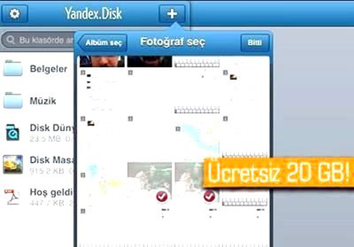İpad İçin Yandex.disk Yayınlandı