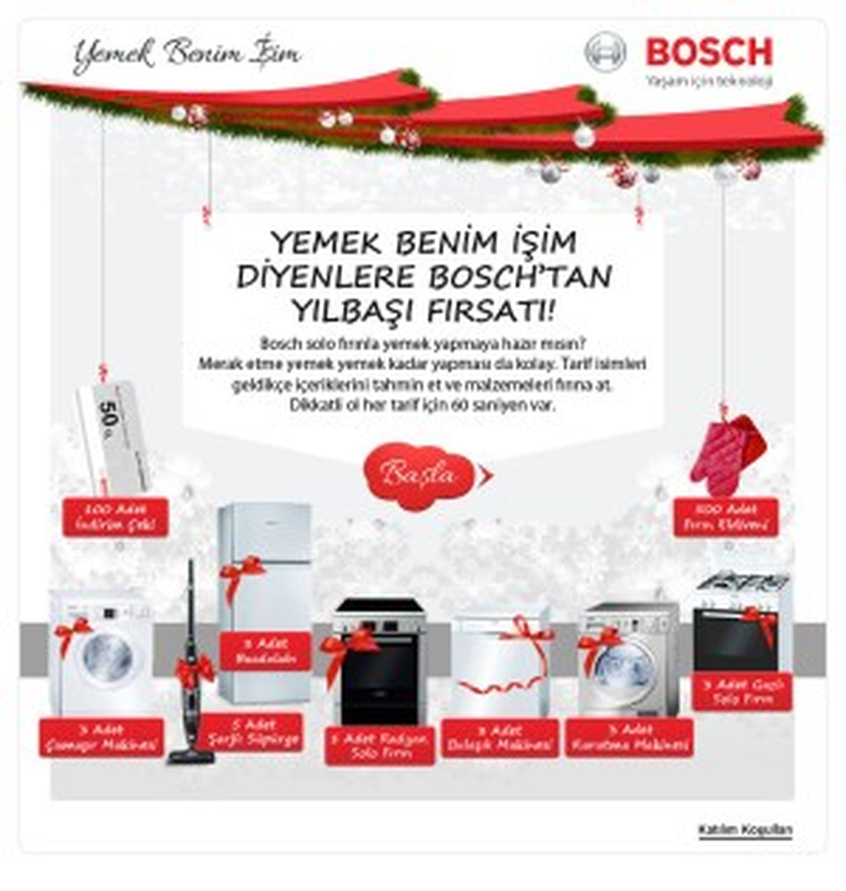 Bosch Yılbaşı Sofralarının Ustasını Arıyor