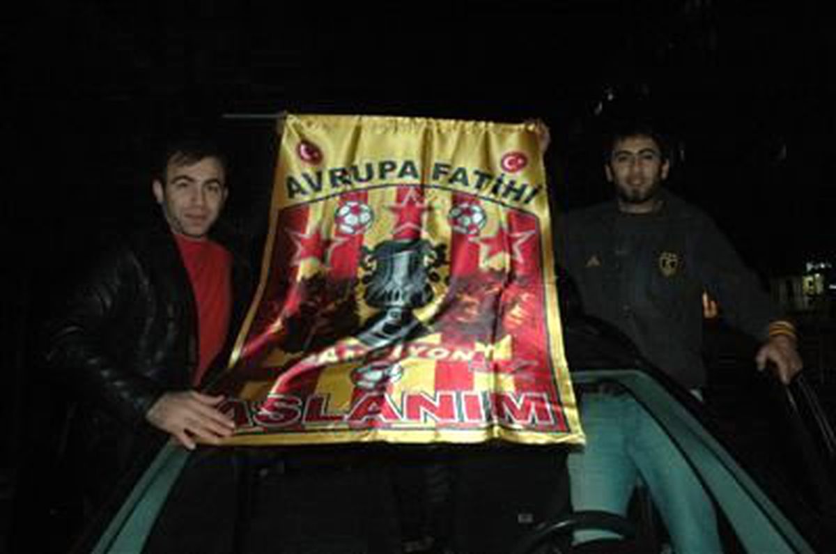 Galatasarayda Galibiyet Sevinci