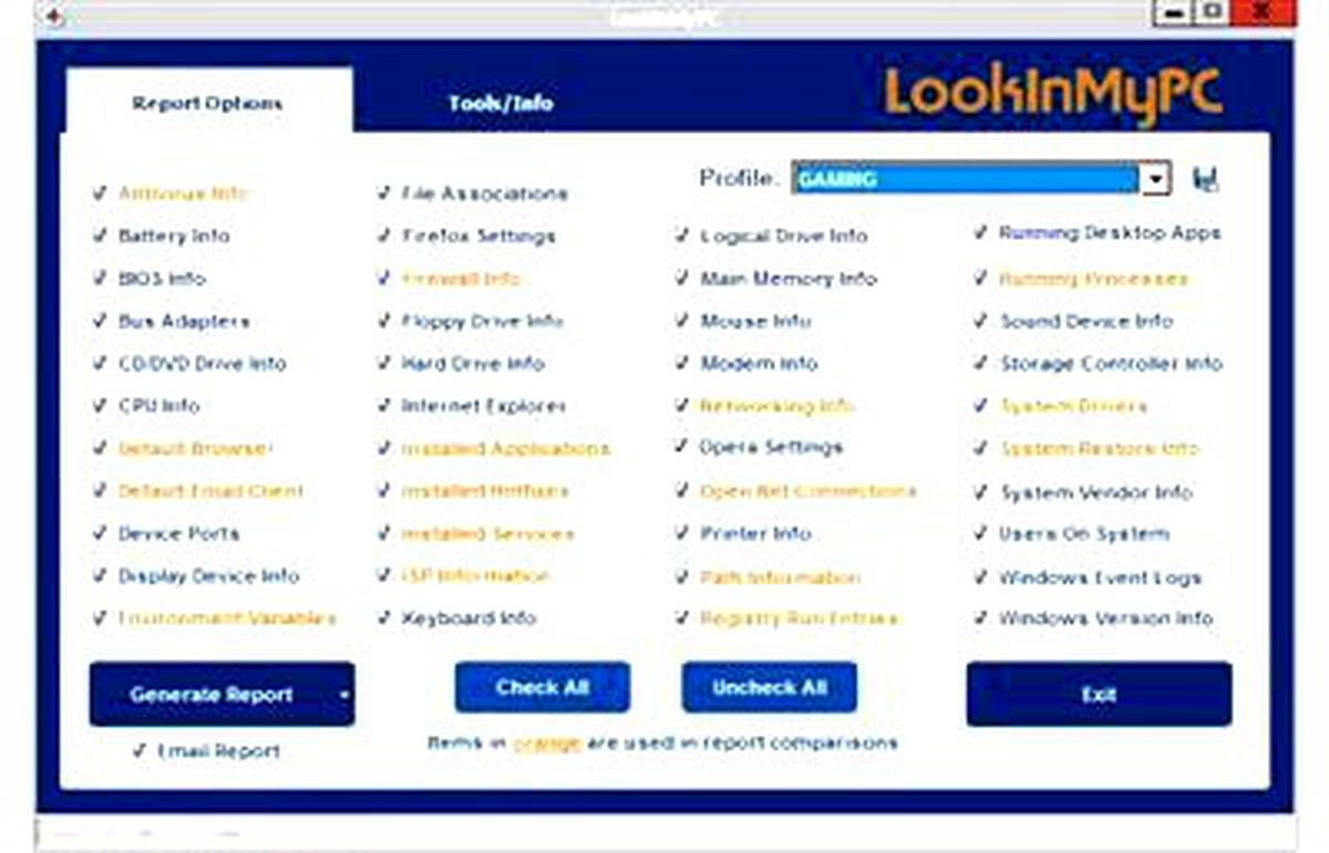 PC\'nizin "dökümünü" alın!