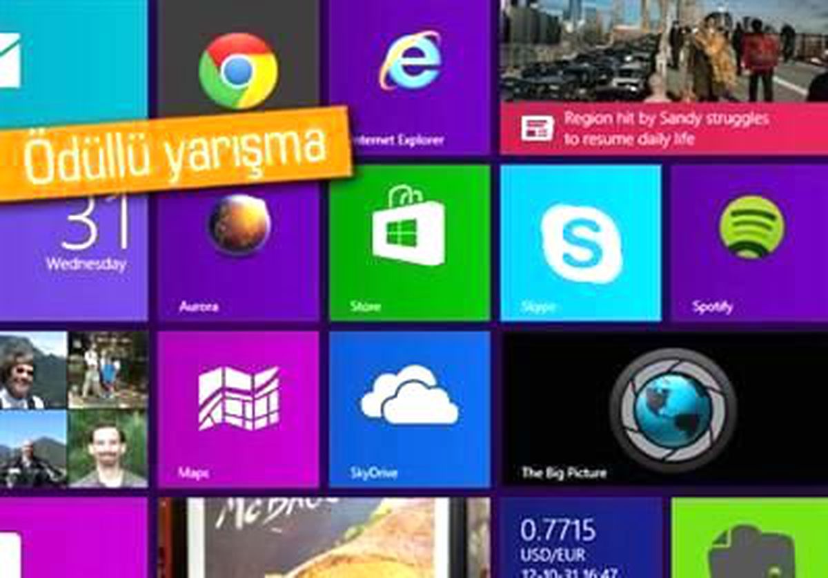 Windows 8 Uygulama Yarışması Başlıyor