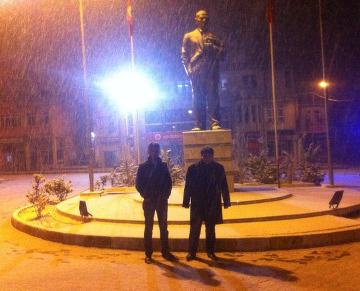 Akçadağ\'a Kar Yağdı