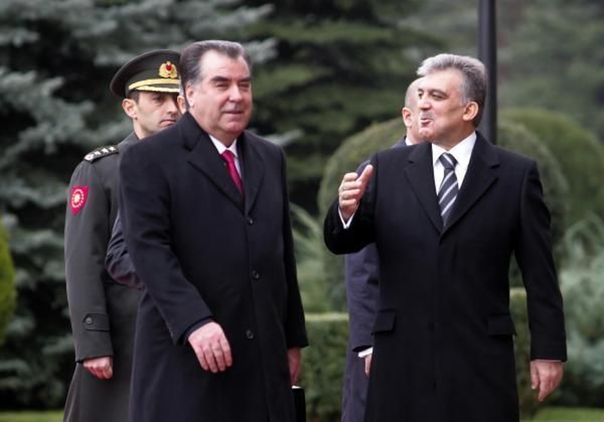 Detay Tacikistan Cumhurbaşkanı Rahman Çankaya Köşkü\'nde