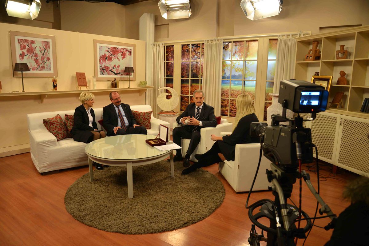 Başkan Altungün Makedonya Televizyonunda