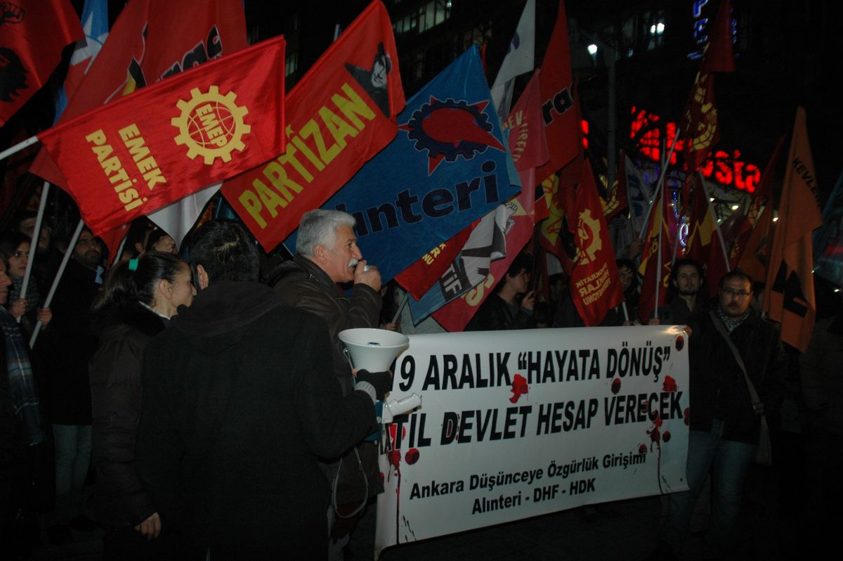 Başkentte \'Hayata Dönüş Operasyonu\' Protesto Edildi