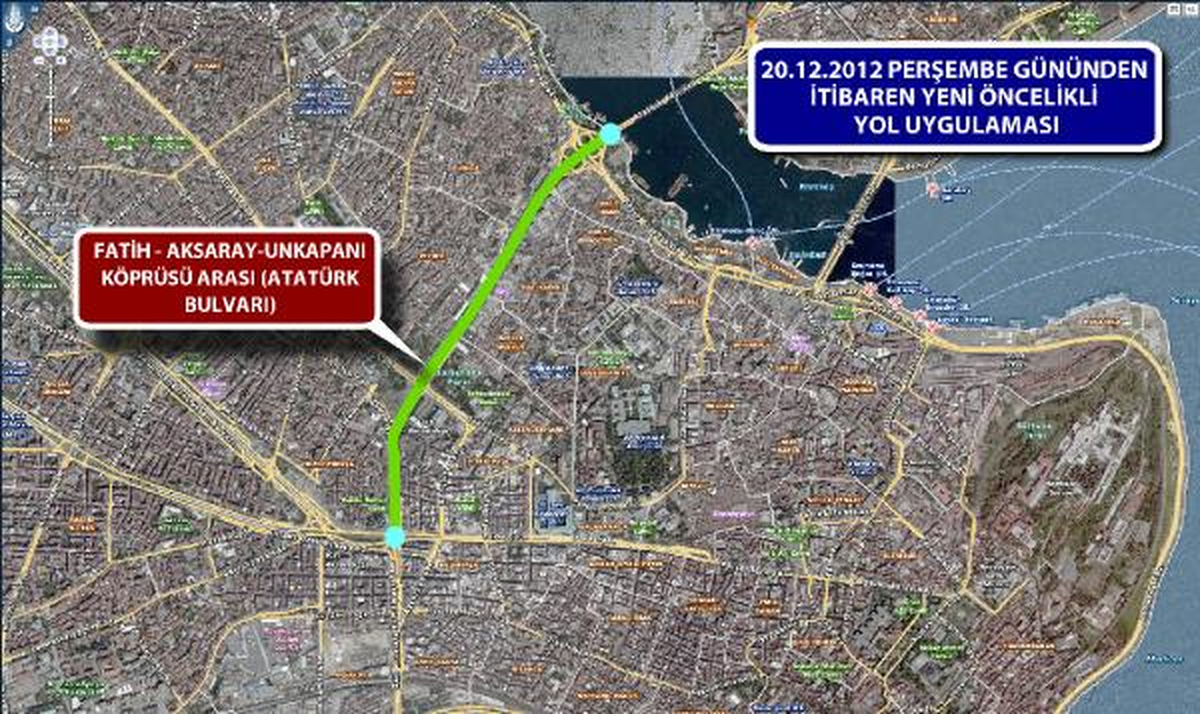İstanbul\'da Yarın 3 Güzergah Daha \'Öncelikli Yol Uygulaması\'na Geçiyor