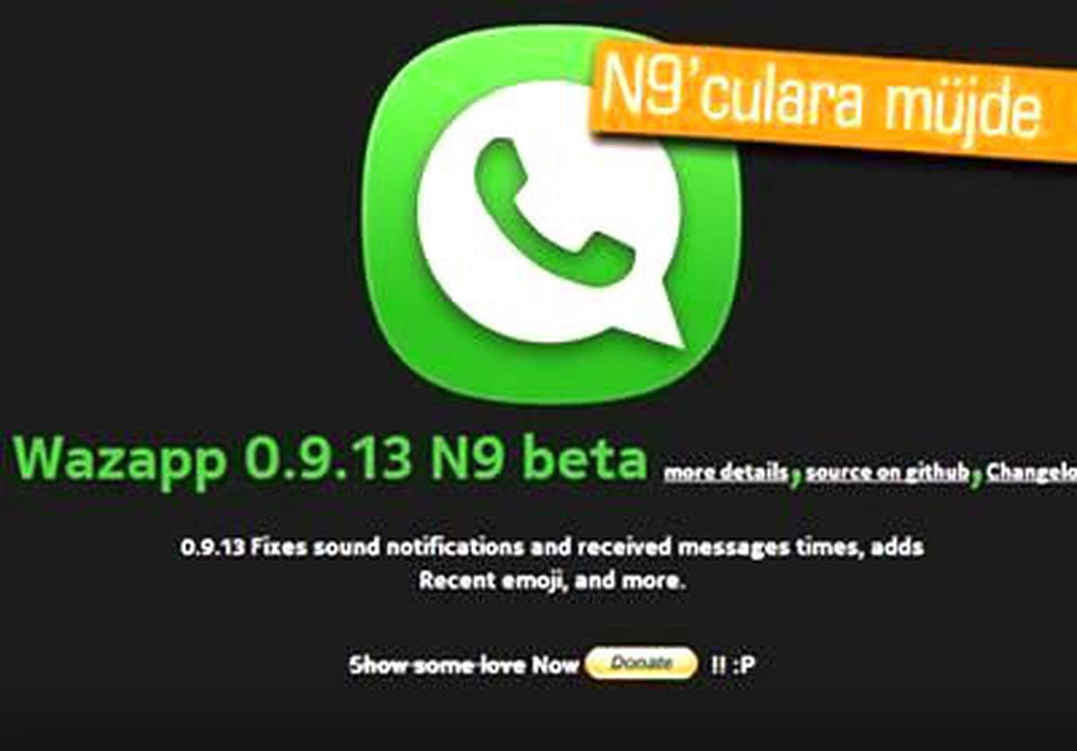 Nokia N9, Whatsapp'a Kavuştu