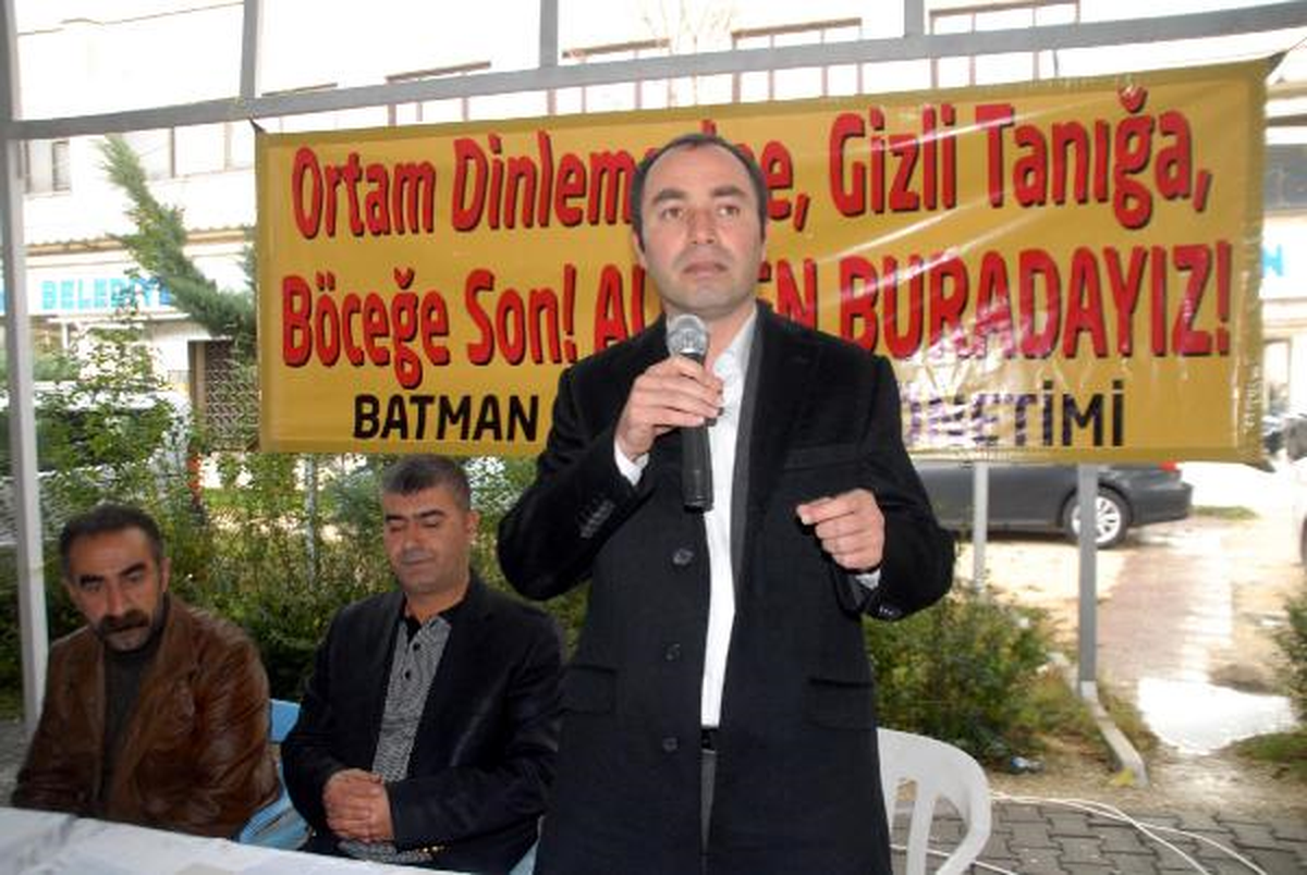 Batman\'da Kck Tutuklamalarını Protesto Gösterisi