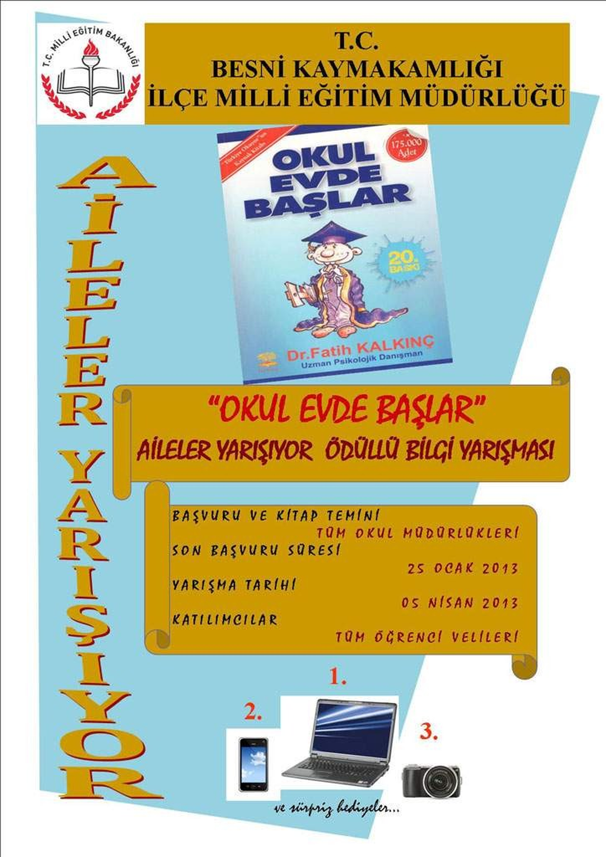 Besni\'de Veliler Arası Bilgi Yarışması Yapılacak