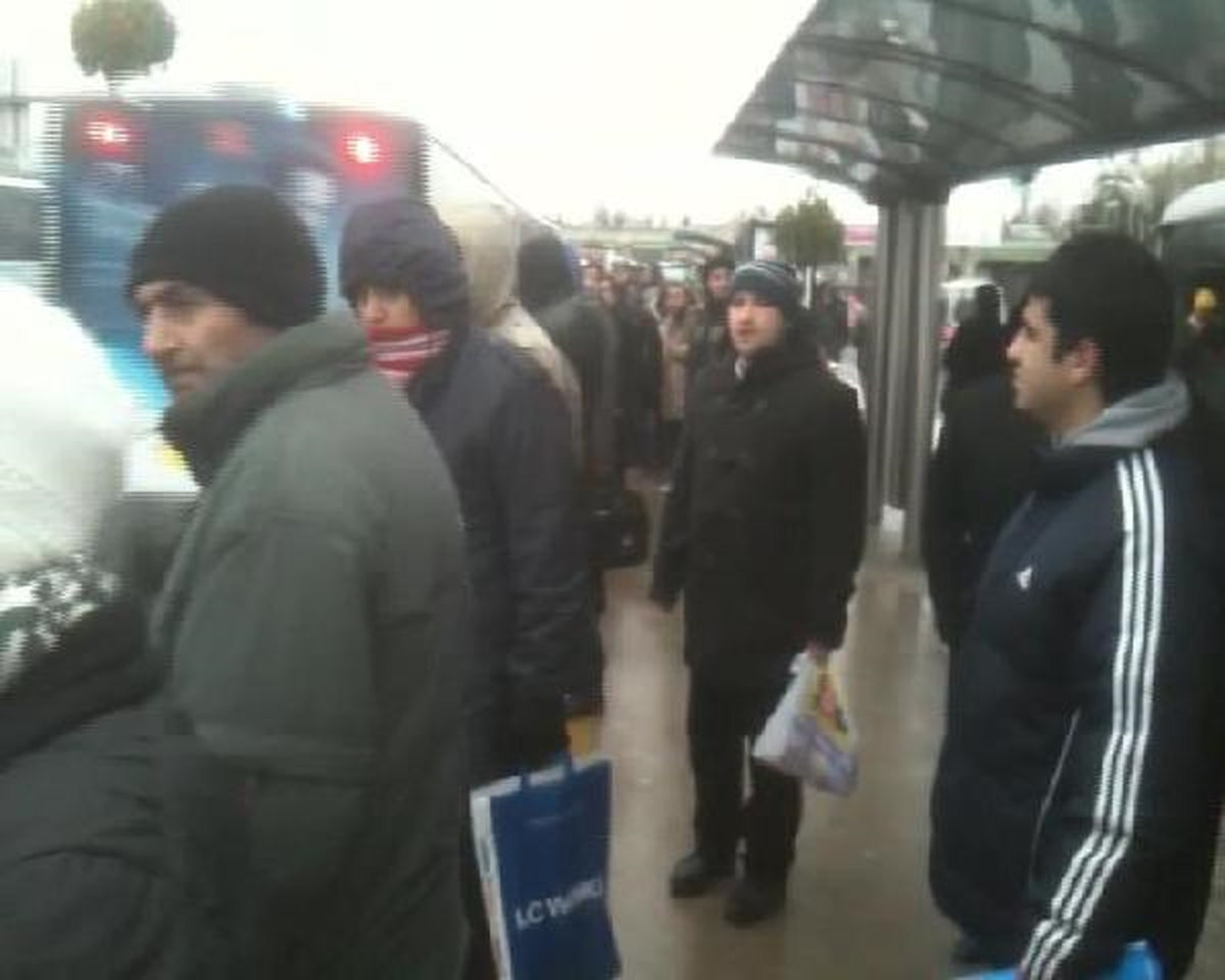 Metrobüste "Kar" Yoğunluğu