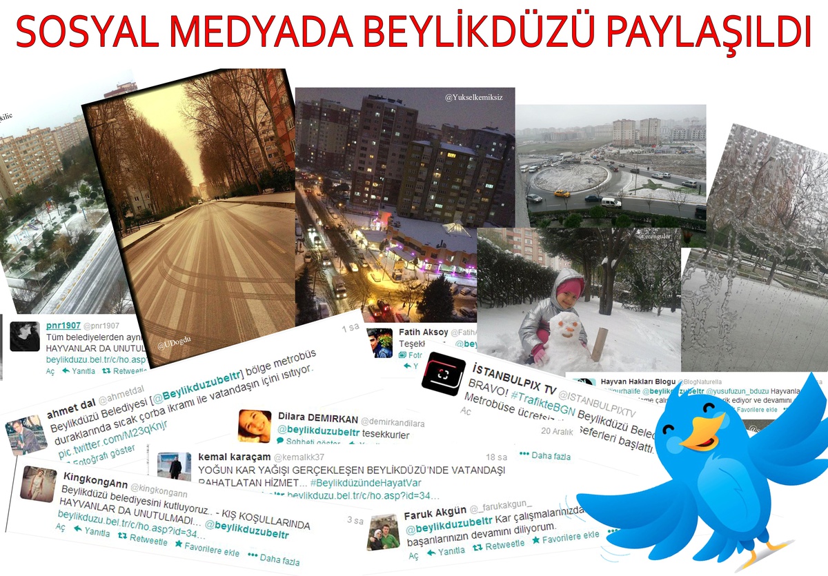 Beylikdüzü\'nün Kışı, Sosyal Ağları Şenlendirdi