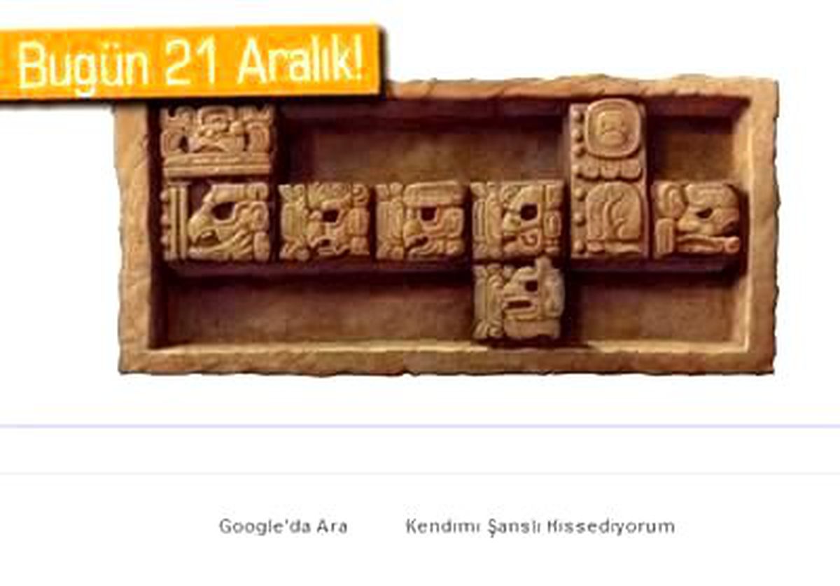 Google\'dan Maya Takvimi\'nin Son Gününe Özel Doodle