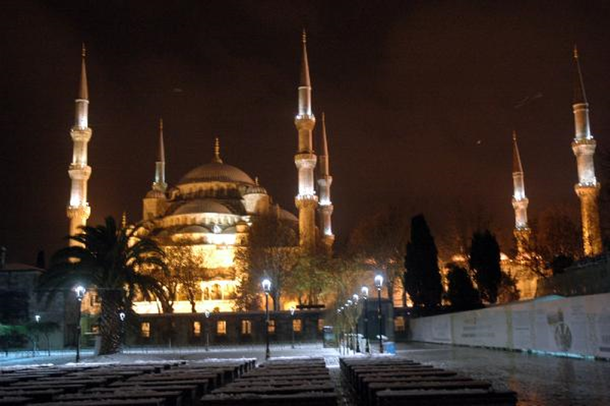 Sultanahmet ve Ayasofya\'dan Karlı Görüntüler