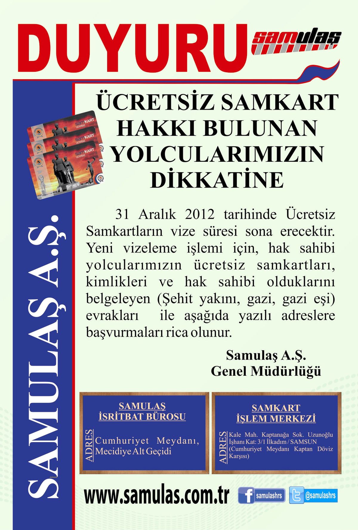 Ücretsiz Samkart Kullananlara \'Vize\' Uyarısı