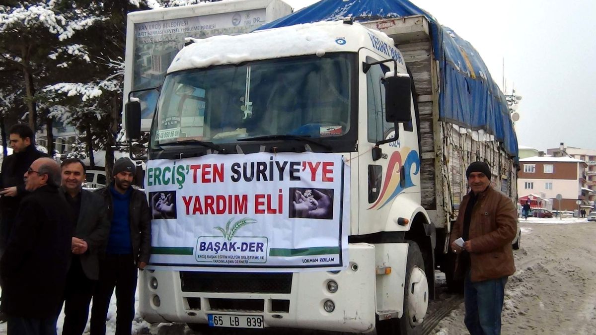 Erciş\'ten Suriye\'ye Yardım Eli