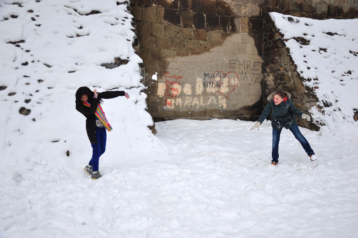 Erzurum\'dan Muhteşem Kar Manzaraları