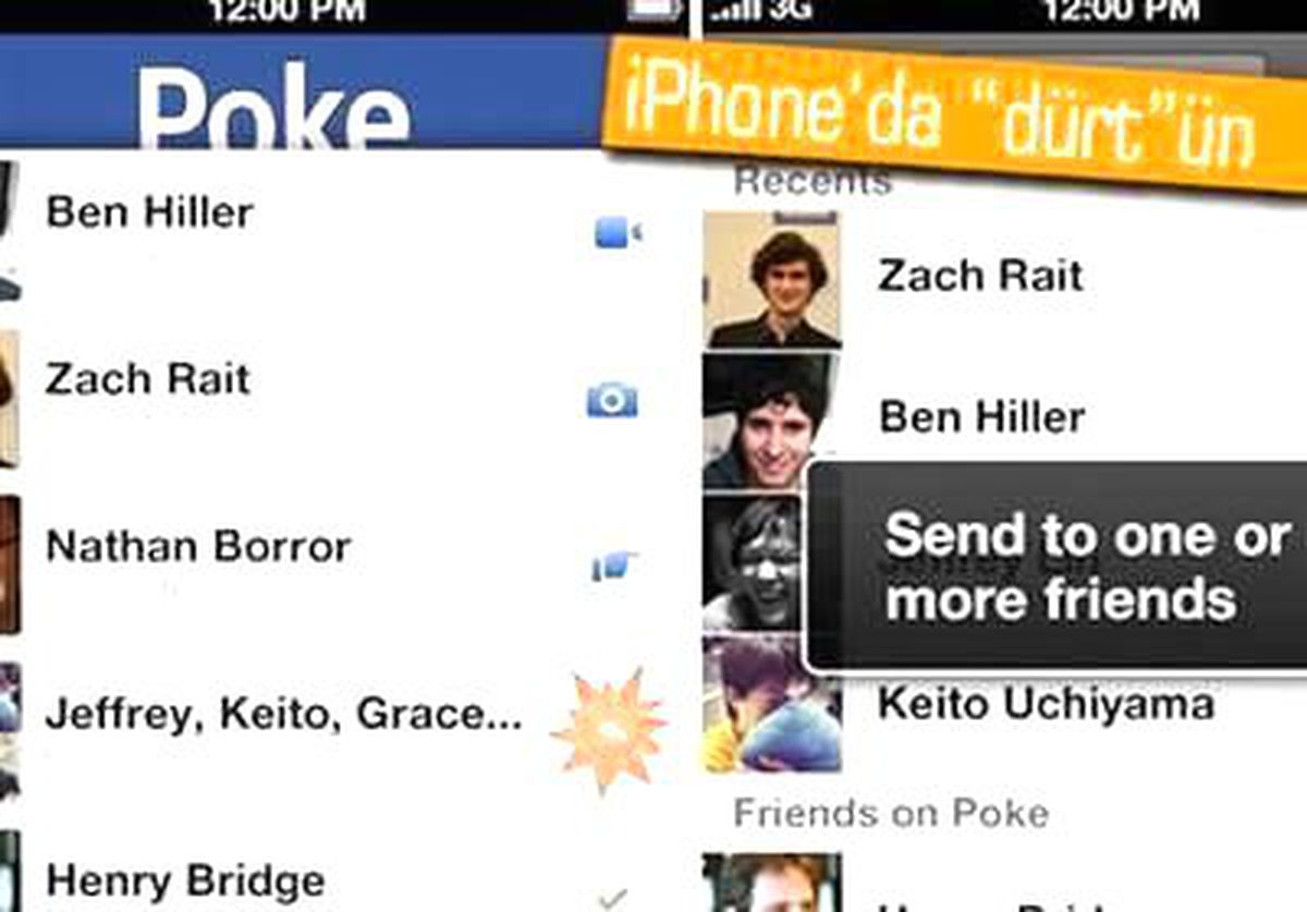 Facebook\'tan İos Uygulaması: Poke