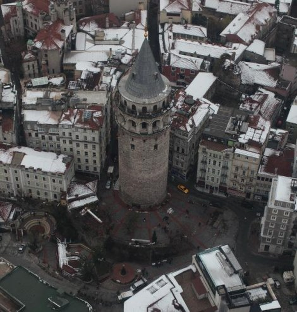 Karla Kaplı İstanbul\'un Havadan Görüntüleri