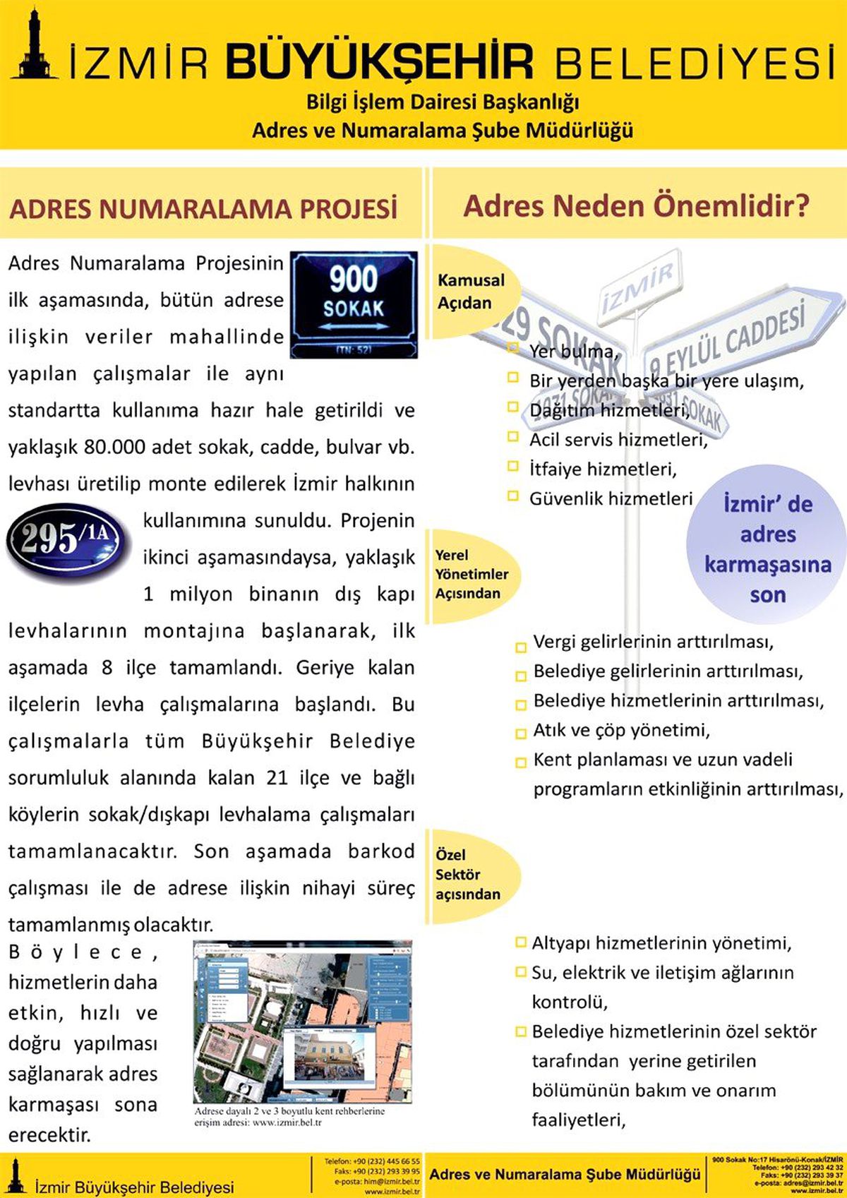 Büyükşehir, 500 Bin Kapıya "Akıllı Levha" Taktı