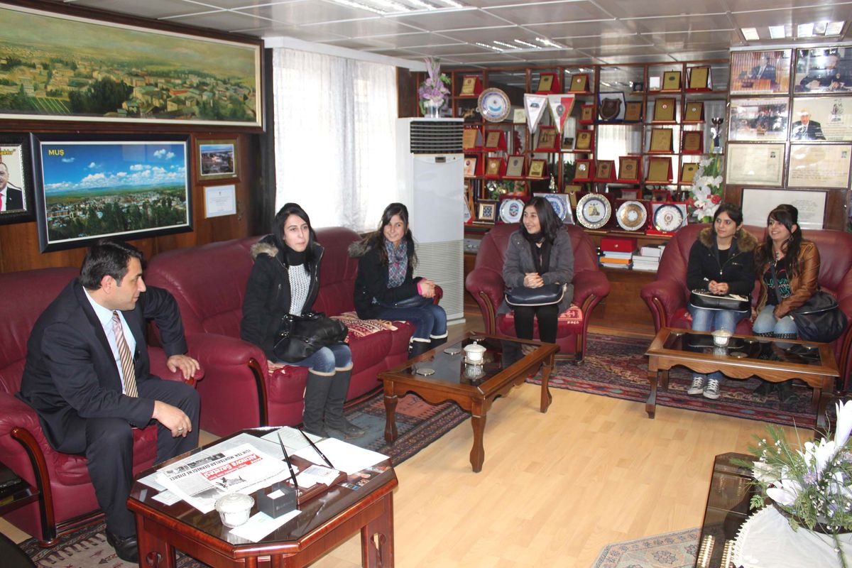 Mşü Öğrencilerinden Belediyeye Ziyaret