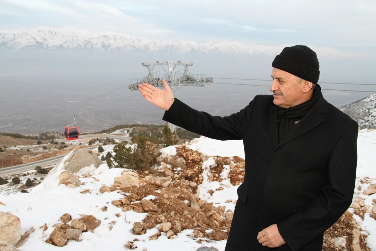 Bakan Yıldırım, "Ergan Dağı Kayak Tesisleri"Ni Gezdi