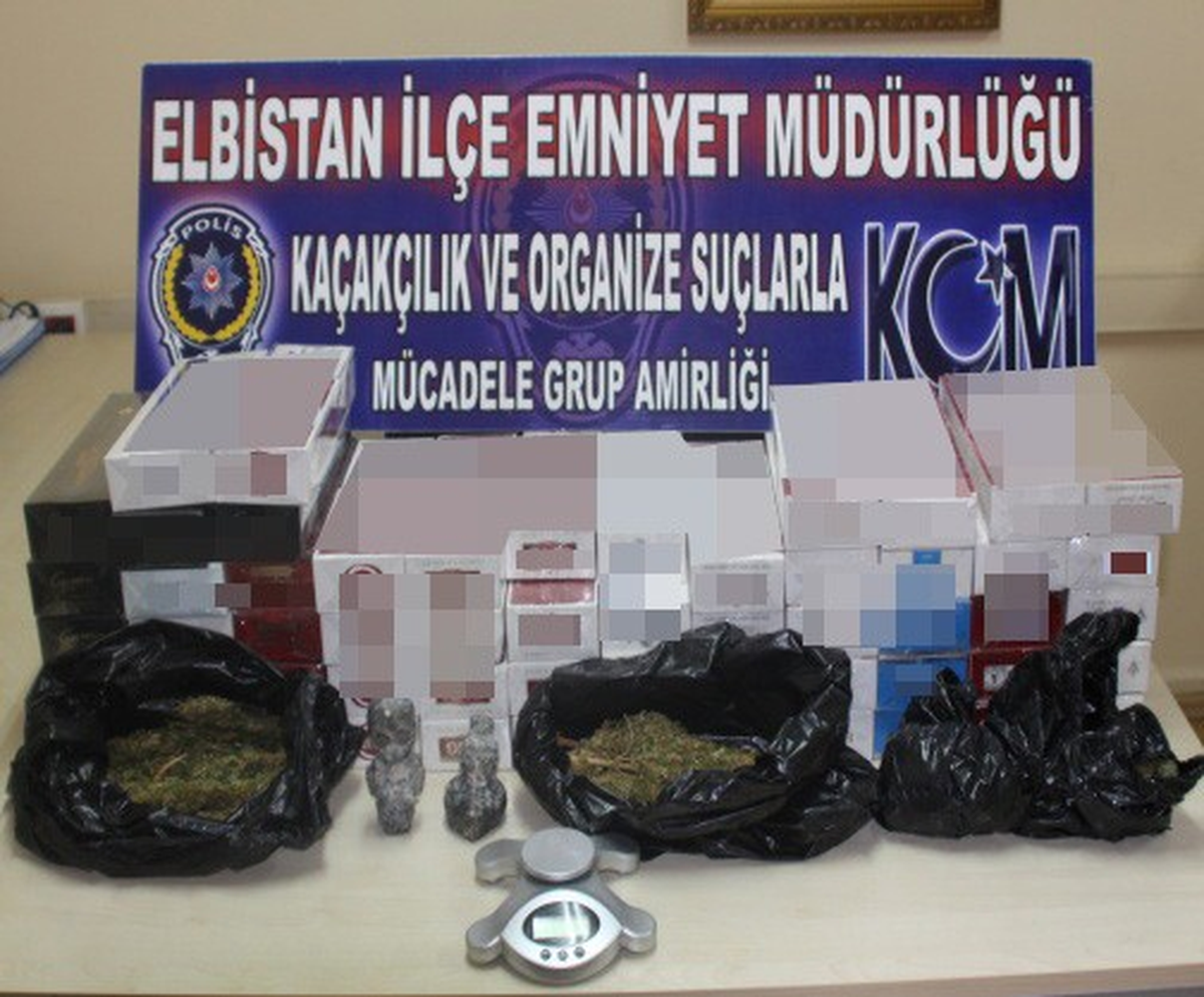 Elbistan\'da Uyuşturucu Madde ve Tarihi Eser Operasyonu