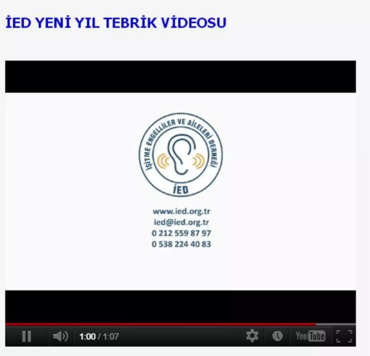 İşitme Engellilerden Videolu İlginç Yılbaşı Tebrik Mesajı