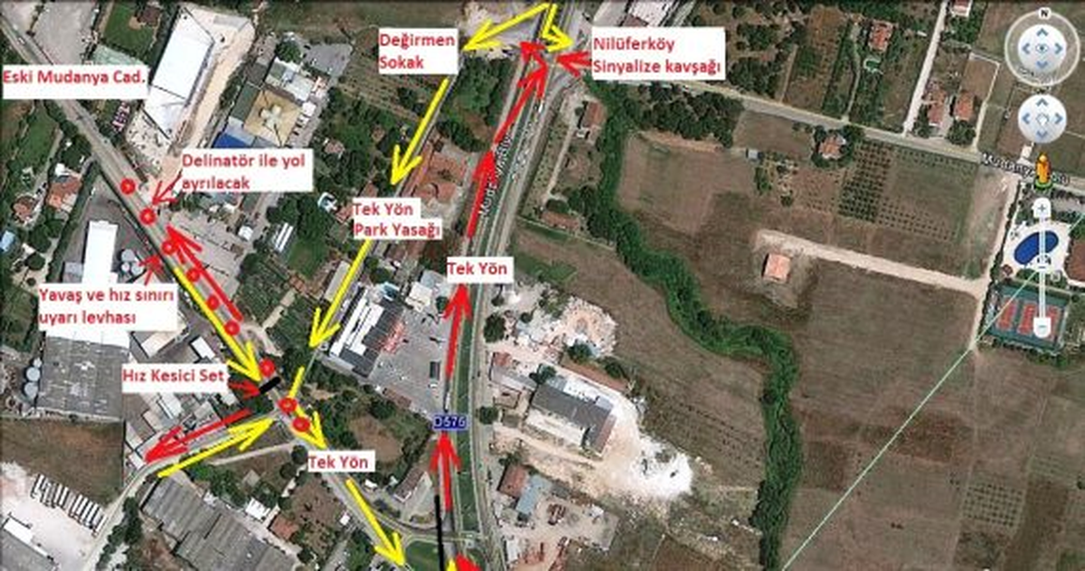 Mudanya Yolu\'nda Trafik Düzenlemesi