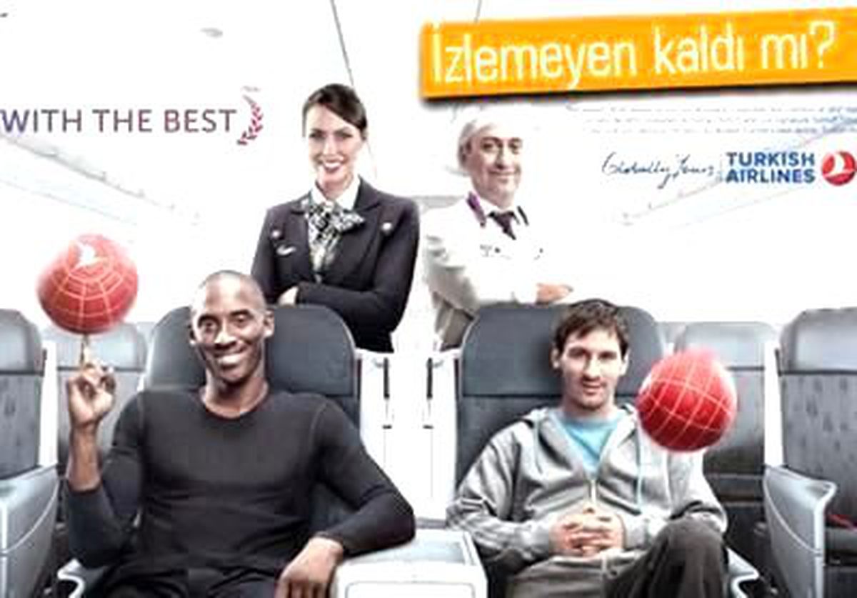 THY\'nin Messi ve Kobe\'li Reklamı Rekora Koşuyor