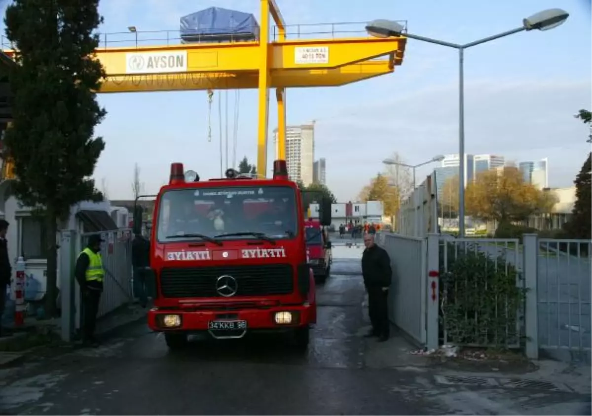 Metro Şantiyesinde Yangın