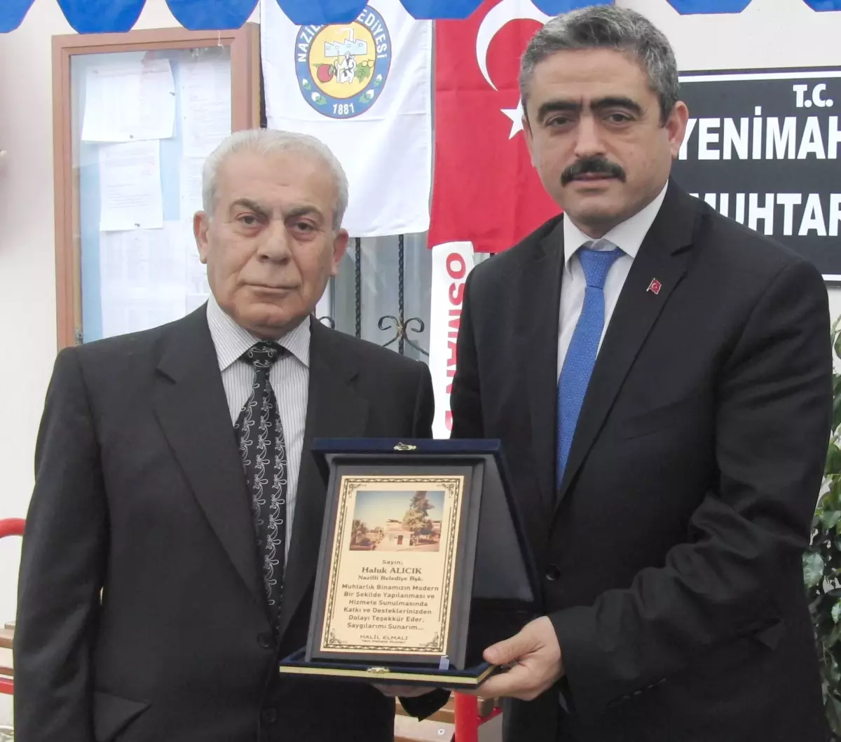 Kaymakam Okur ve Başkan Alıcık'a Büyük Onur