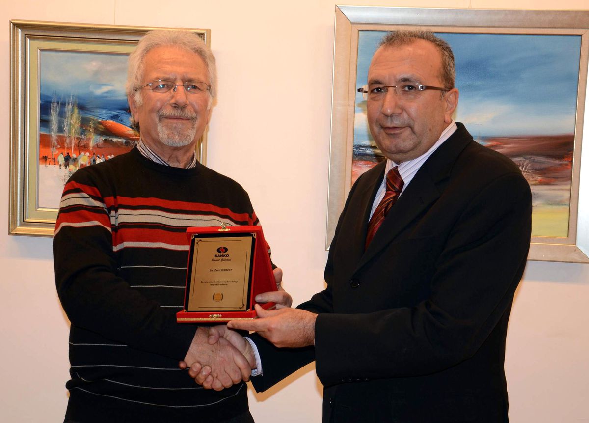 Ressam Serbest, Sanko Galerisi\'nde Sergi Açtı