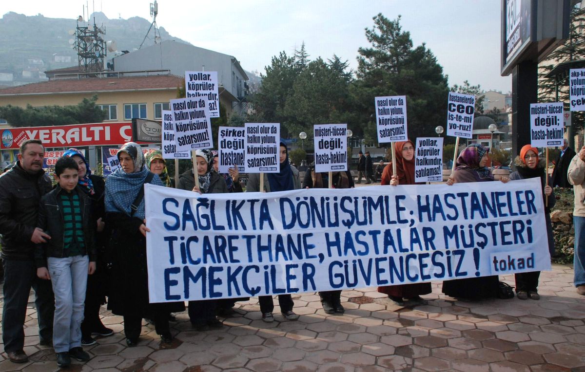 Tokat\'ta \'Dönüşüm\' ve \'Özelleştirme\' Karşıtı Eylem