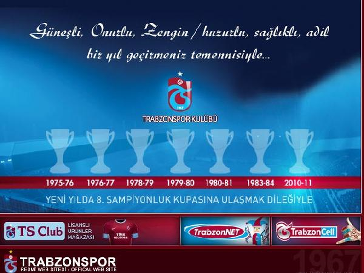 Trabzonspor\'dan 7\'inci Kupa Vurgulu Yeni Yıl Kutlaması