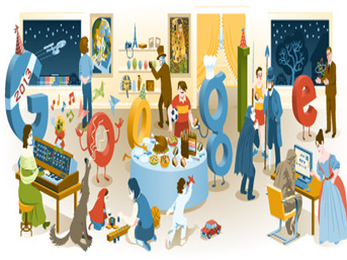 Google\'dan "Yılbaşı Gecesi" Logosu