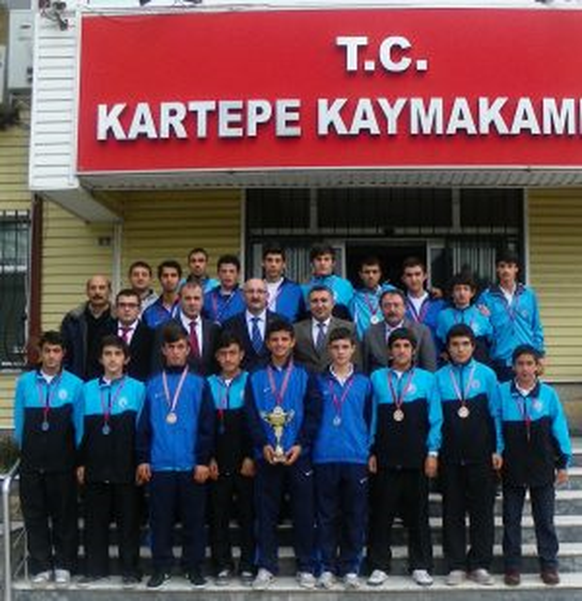 Kaymakam Ünaldı, Şampiyonları Kabul Etti