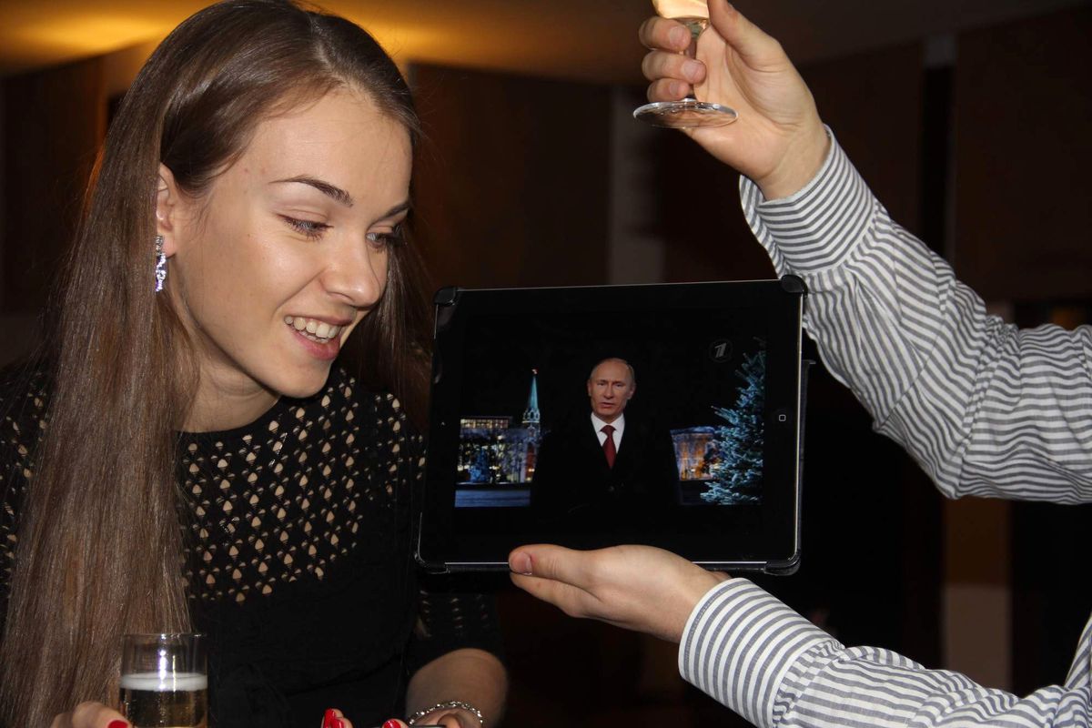 Ruslar Yılbaşına Putin ile Girdi