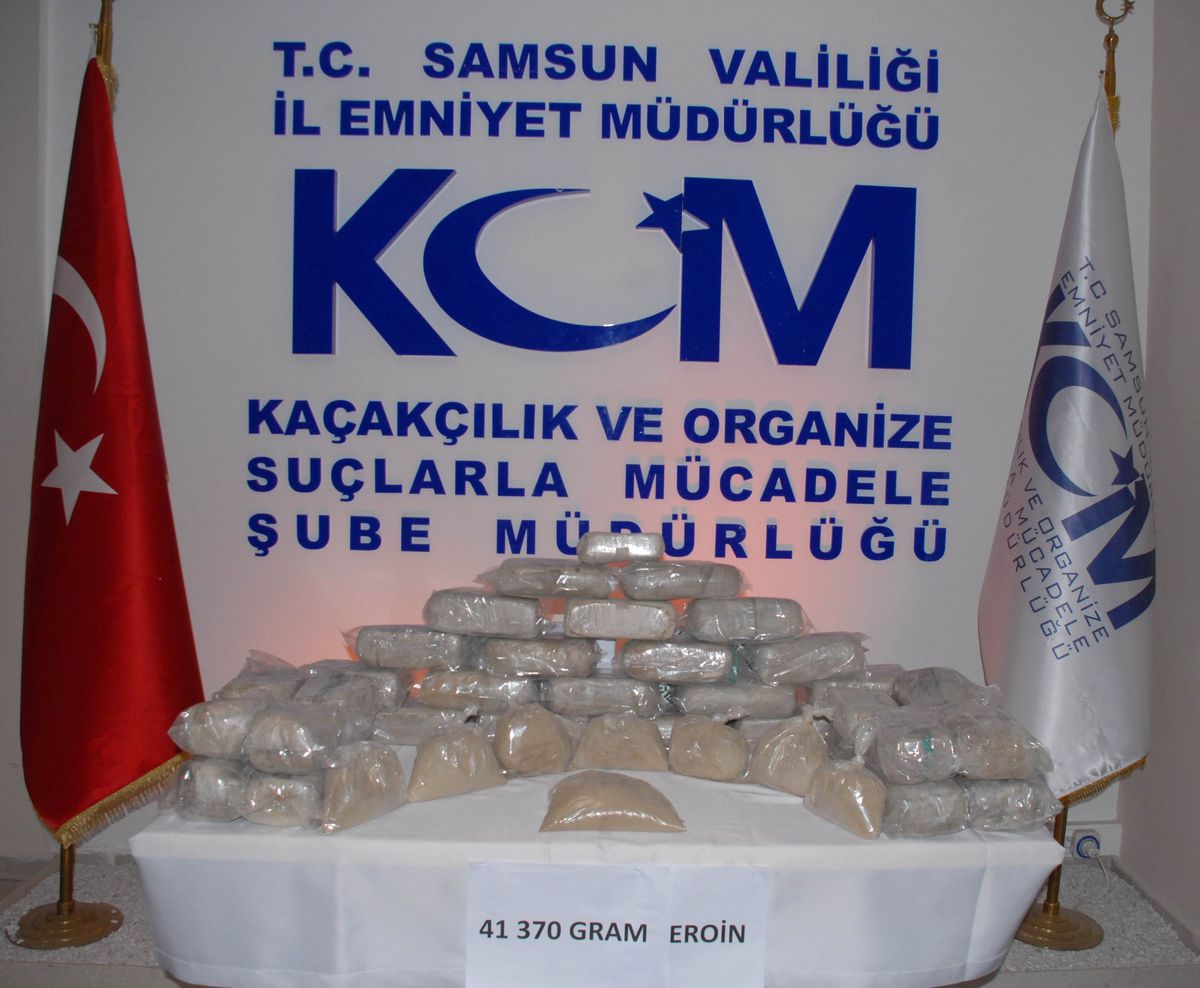 Samsun\'da 41 Kilo 370 Gram Eroin Ele Geçti