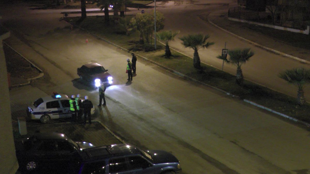 Akçakoca Polisi Yeni Yılın İlk Saatlerinde Trafik Kontrolü Yaptı