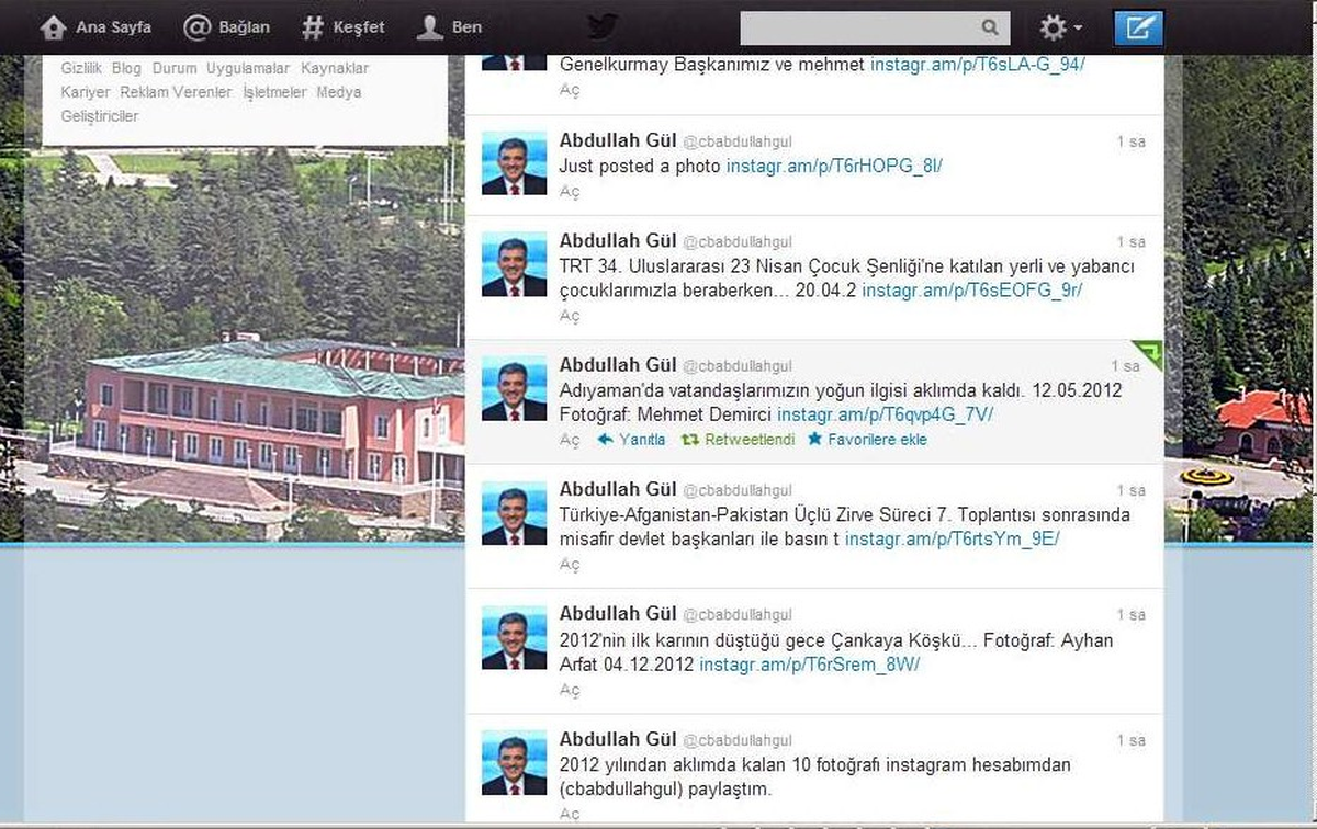 Cumhurbaşkanı Gül, 2012 Yılında Unutamadığı Anların Fotoğraflarını, Sosyal Medyada Paylaştı