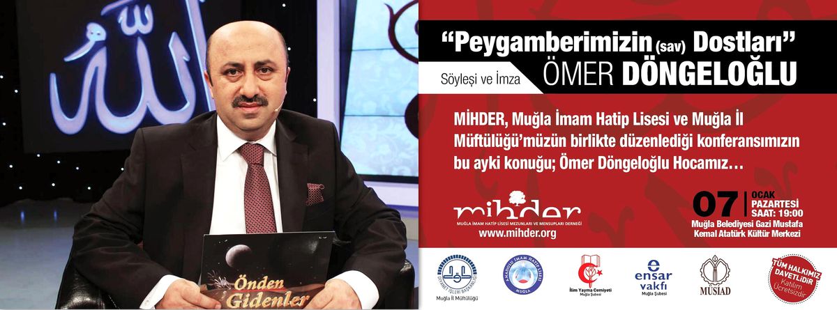 Muğla\'da "Peygamberimizin Dostları" Konferansı Düzenlenecek