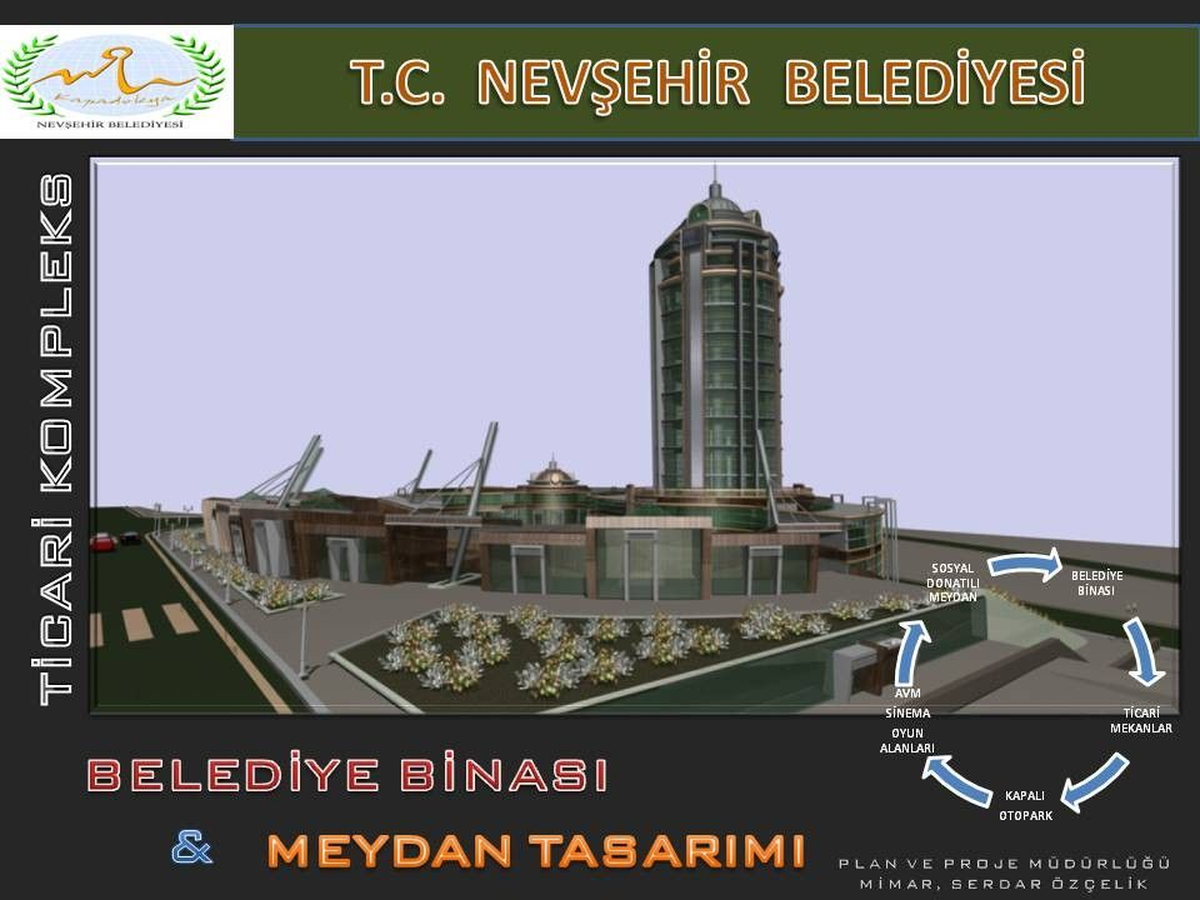 Nevşehir\'de Yeni Belediye Binası İhalesi