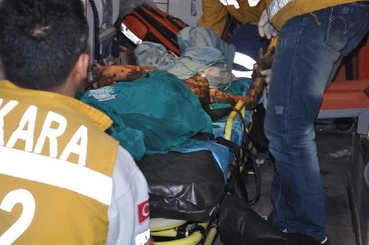 Suriyelilerin Kaldığı Çadırdaki Yangın