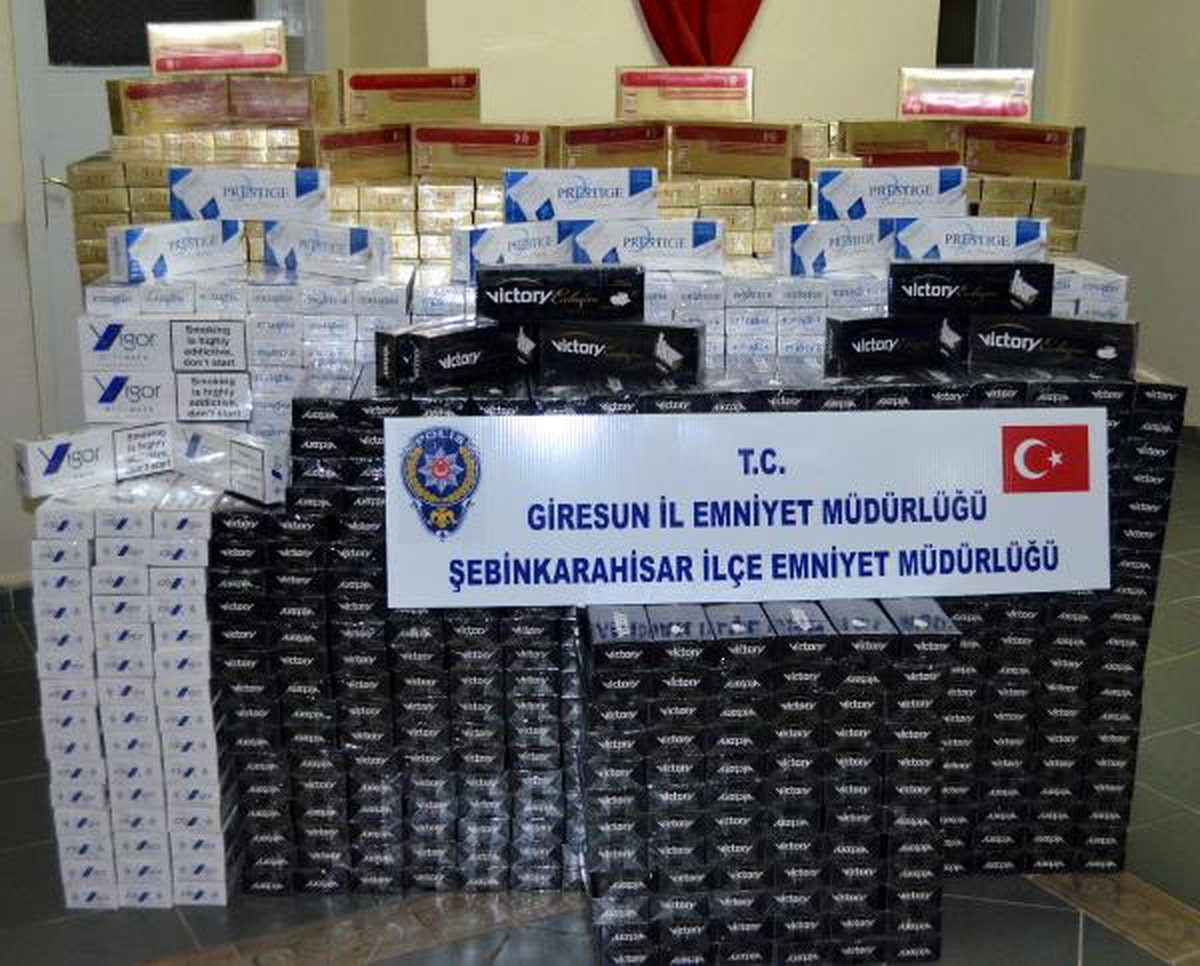Giresun\'da 18 Bin 880 Paket Kaçak Sigara Ele Geçirildi