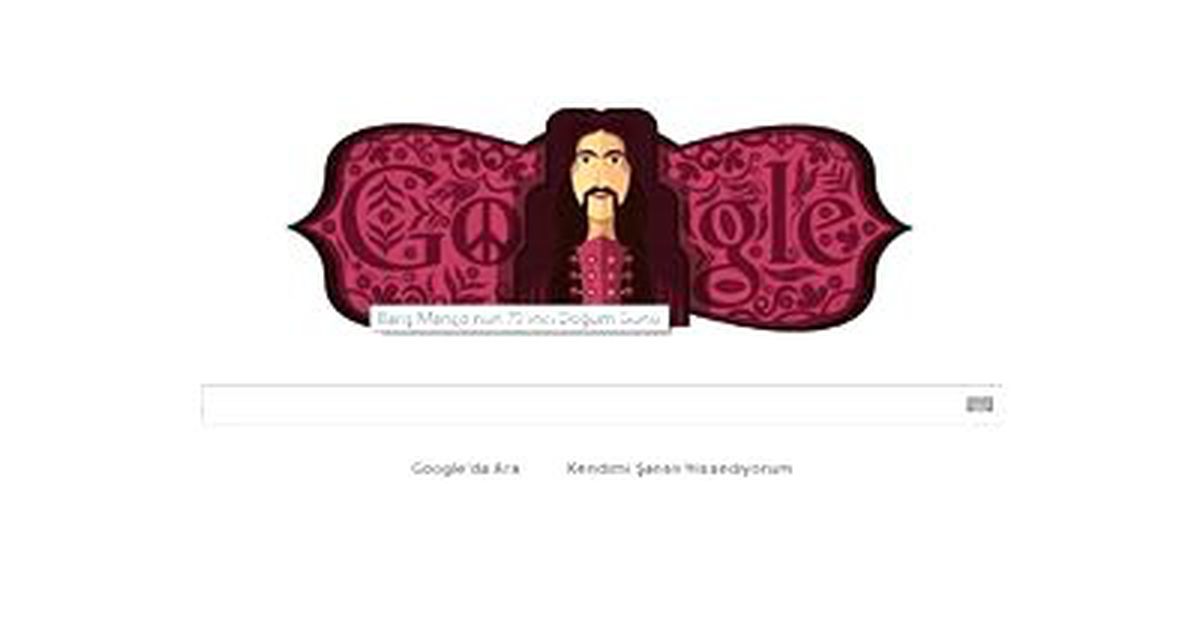 Google, Barış Manço\'yu Unutmadı